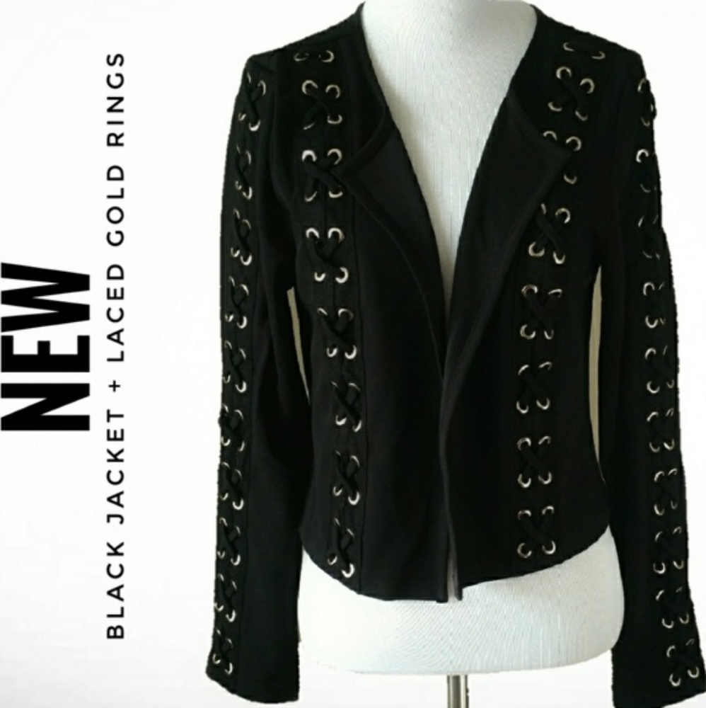 Shinestar NWOT crop biker rocker jacket